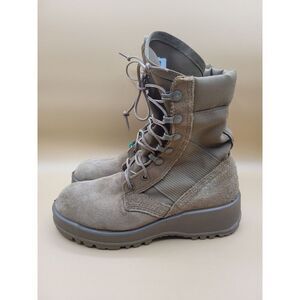 ARMY SPE1C1-17-D-1004 Coyote Tan Hot Weather Combat‎ Boots size 4W Vibram USA